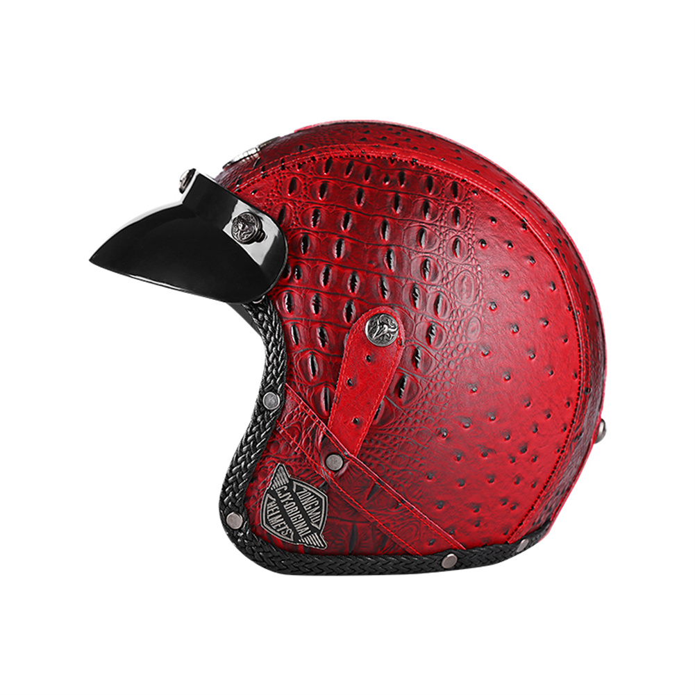 Vintage Cycling Gear - DOT 3/4 Open Face Motorcycle Retro