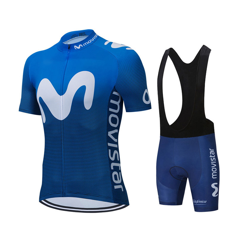 Cycling Gear Logo - New Summer Movistar Team Cycling Jersey
