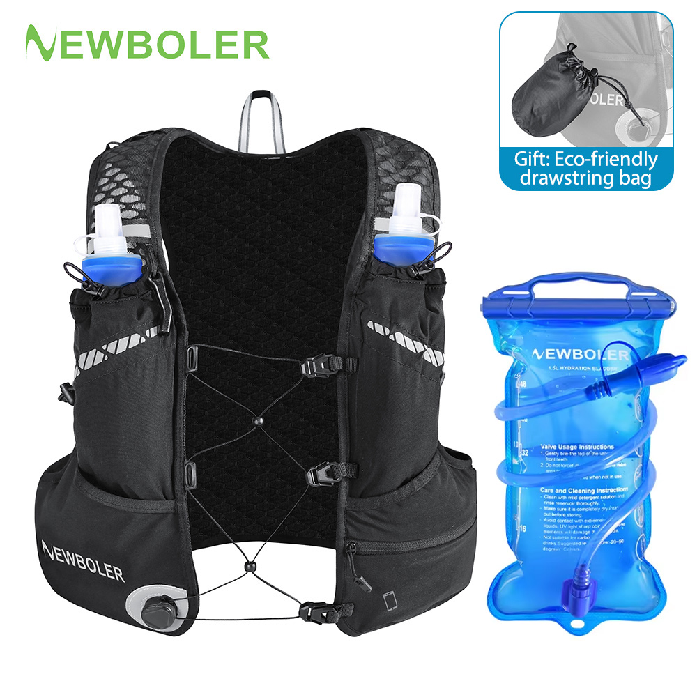 Cycling Gear Backpack - 8L Breathable Hydration Vest Pack For