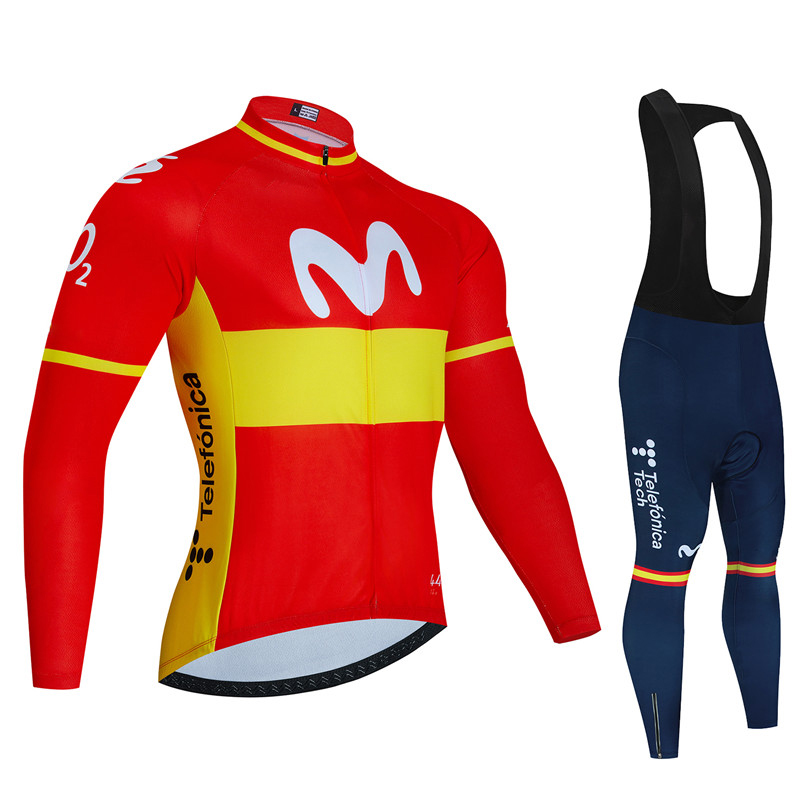 Spain Movistar Autumn Long Sle - Cycling Gear Logo recension och pris