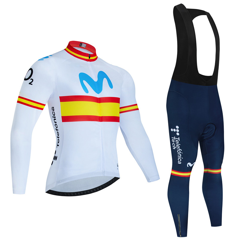Spain Movistar Autumn Long Sle - Cycling Gear Logo recension och pris