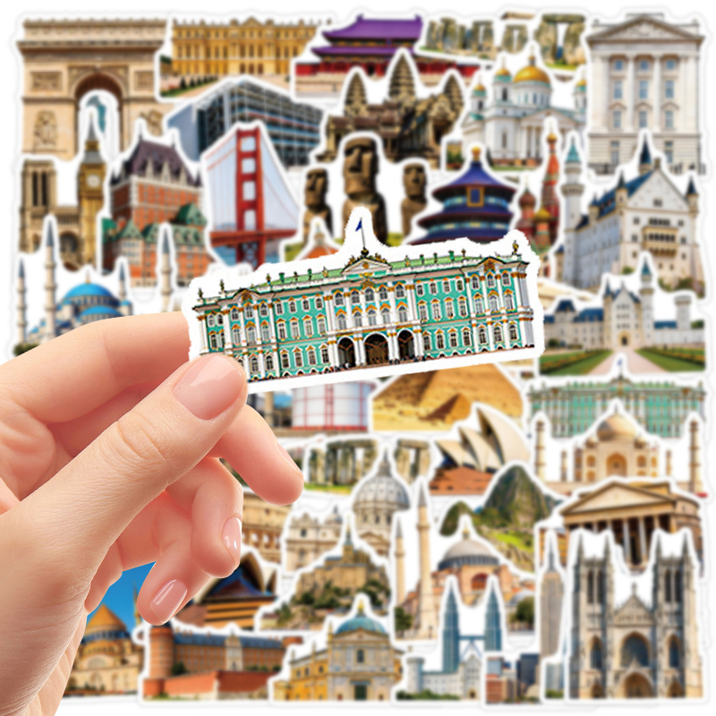 50PCS Famous City Landmark Tra - Vintage Cycling Gear recension och pris