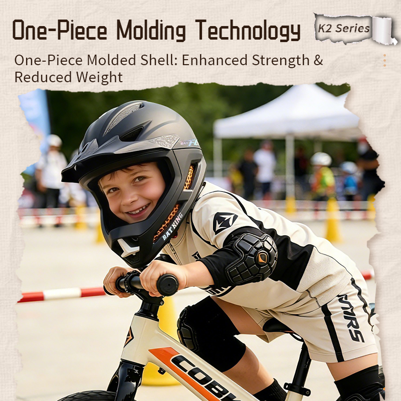 BATFOX Kids Full Face Cycling  - Cycling Safety Gear For Kids recension och pris