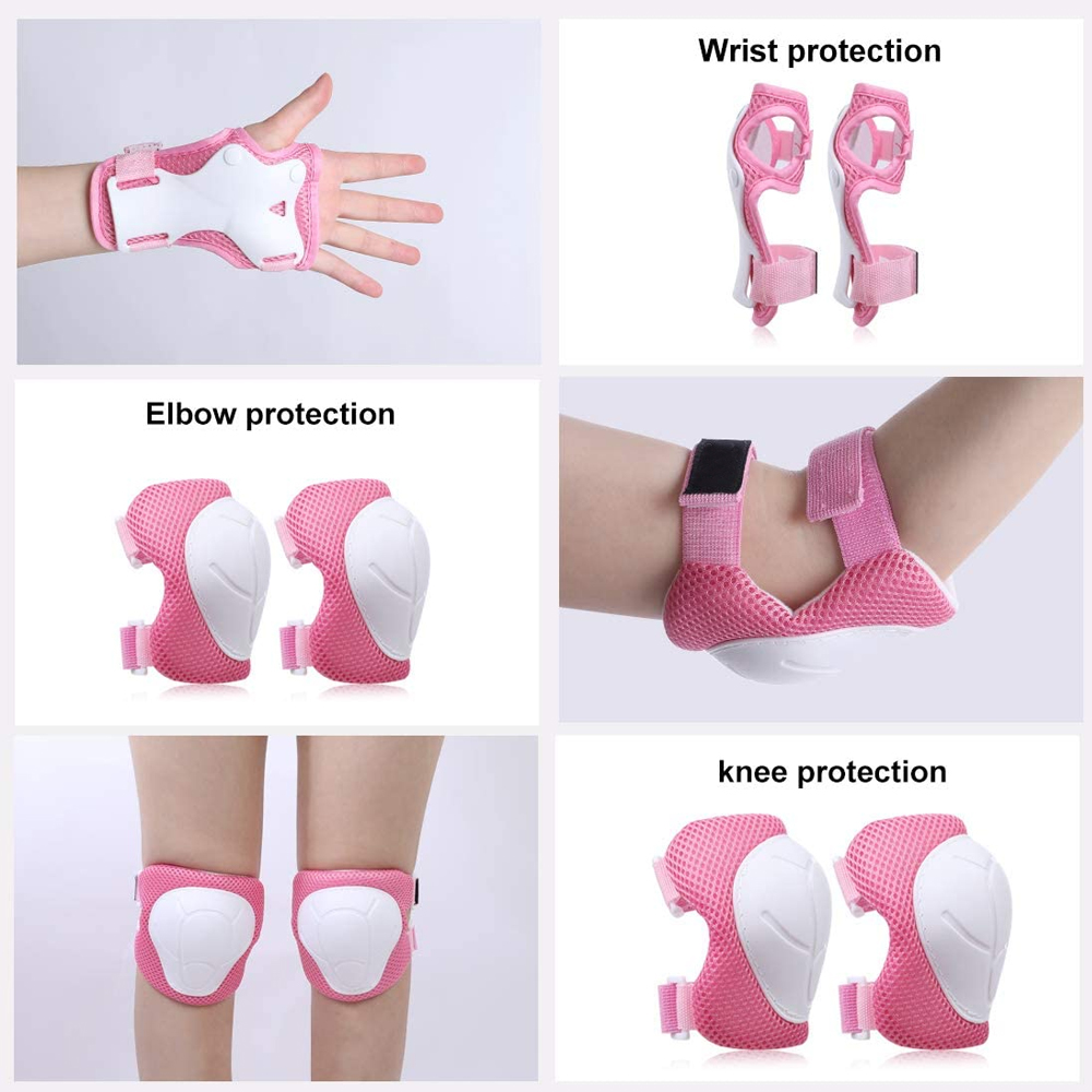 6Pcs/Set Protective Gears Set  - Cycling Safety Gear For Kids recension och pris