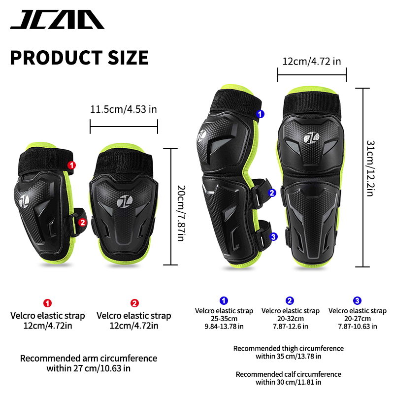 Kids Motorcycle Knee Elbow Pad - Youth Cycling Gear recension och pris