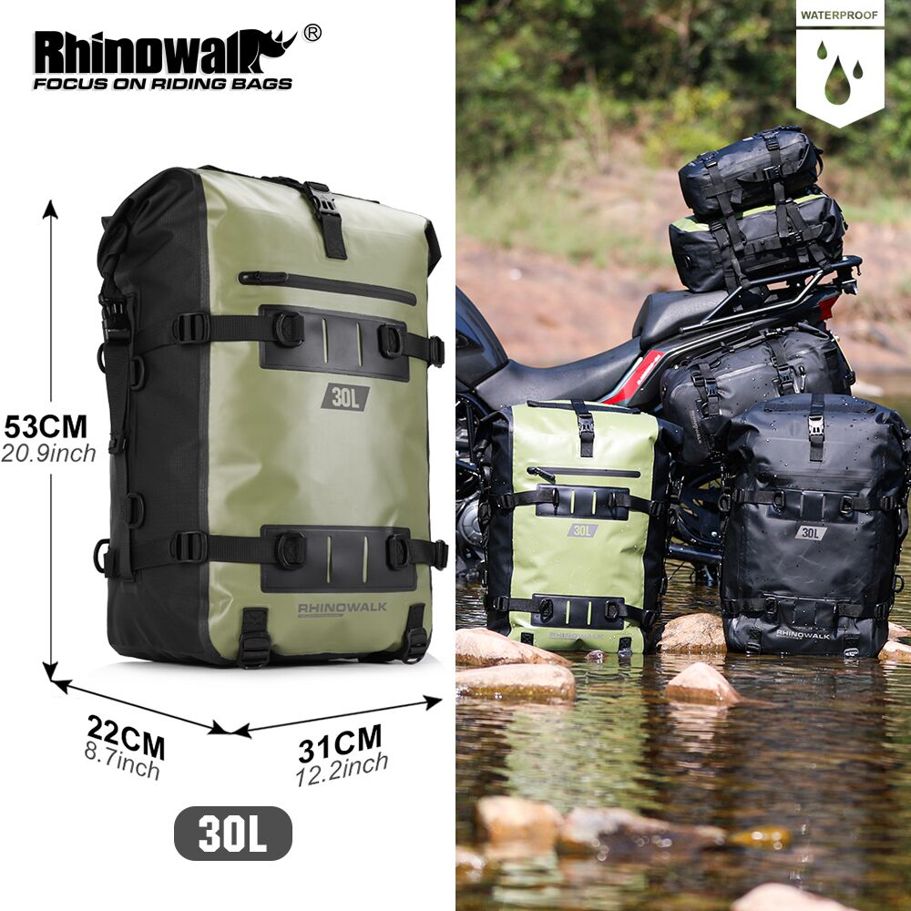Rhinowalk Motorcycle Tail Bag  - Cycling Gear Backpack recension och pris