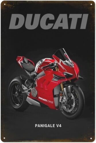 Panigale V4 Bike Metal Tin Sig - Vintage Cycling Gear recension och pris