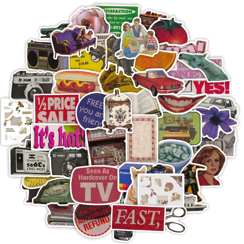 50pcs Vintage Graffiti Sticker - Vintage Cycling Gear recension och pris