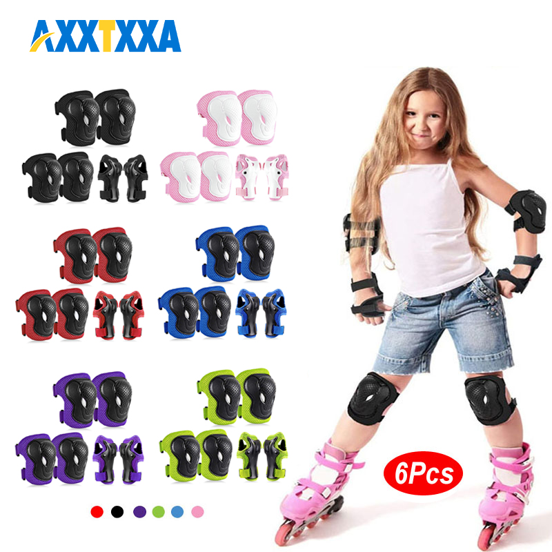 6Pcs Kids Knee Pads Elbow Pads - Cycling Safety Gear For Kids recension och pris