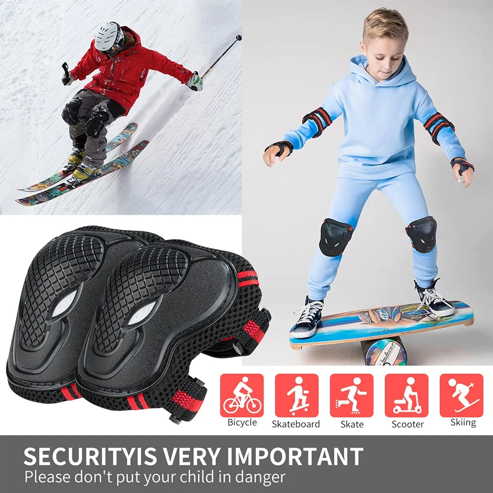 6PCS Youth/Kids Knee Pads Elbo - Youth Cycling Gear recension och pris
