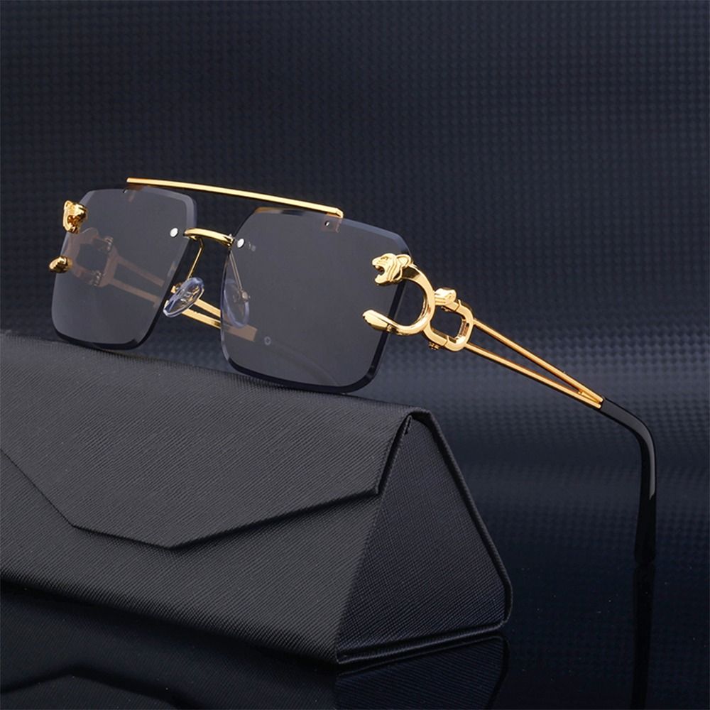 Fashion Leopard Rimless Square - Vintage Cycling Gear recension och pris
