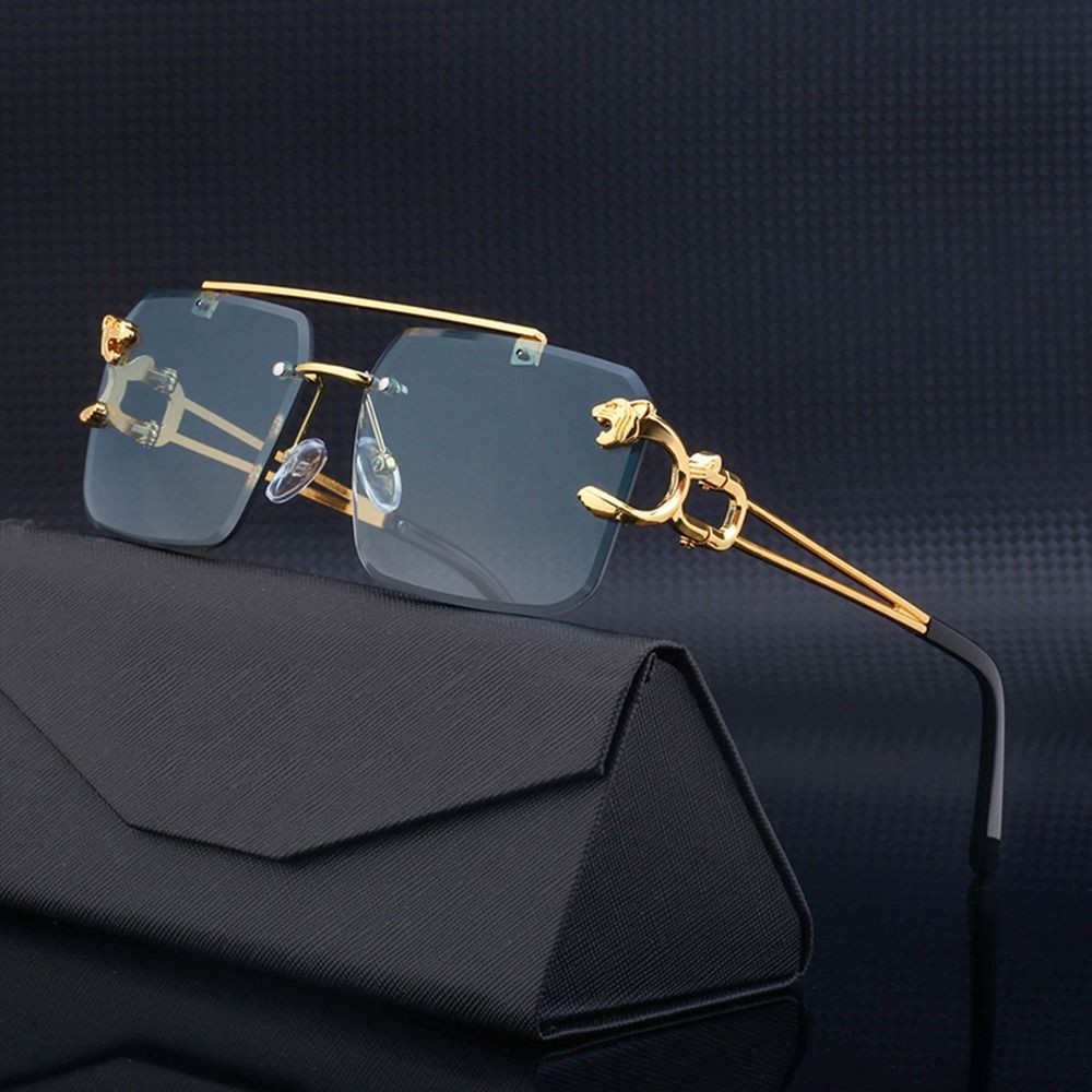Fashion Leopard Rimless Square - Vintage Cycling Gear recension och pris