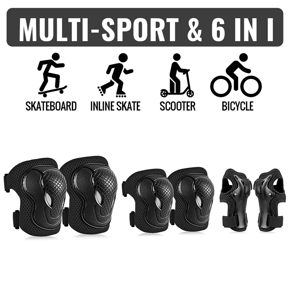 GOMOREON 6Pcs/Set Kids Safety  - Cycling Safety Gear For Kids recension och pris