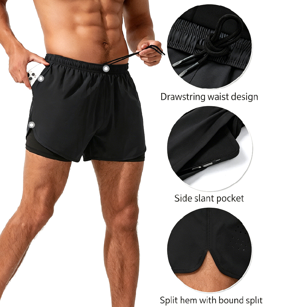 High-Waist 2-in-1 Running Shor - Cycling High Gear recension och pris