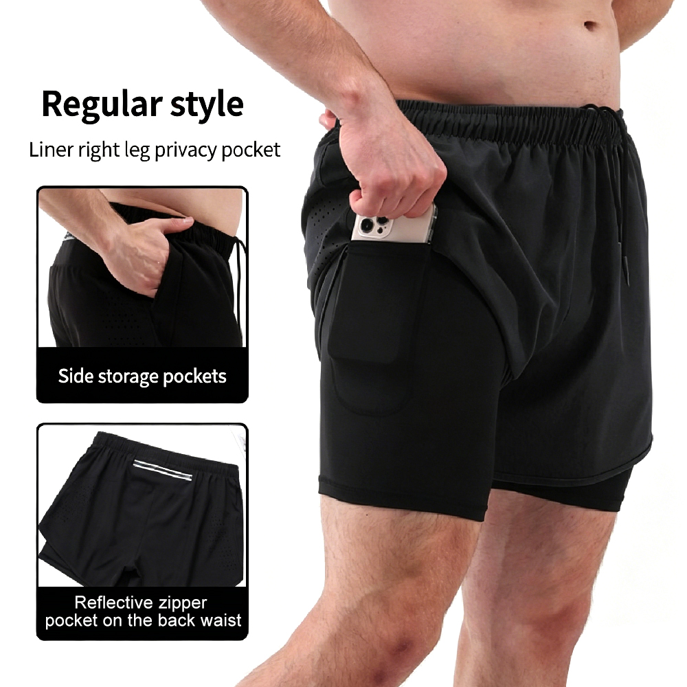 High-Waist 2-in-1 Running Shor - Cycling High Gear recension och pris