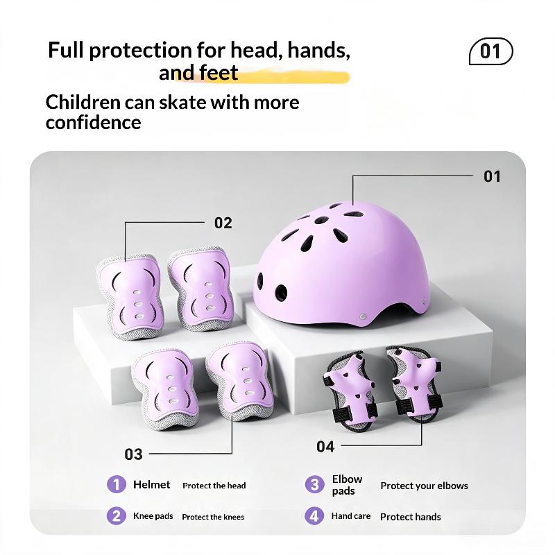 7/6Pcs Kids Safety Helmet Knee - Cycling Safety Gear For Kids recension och pris