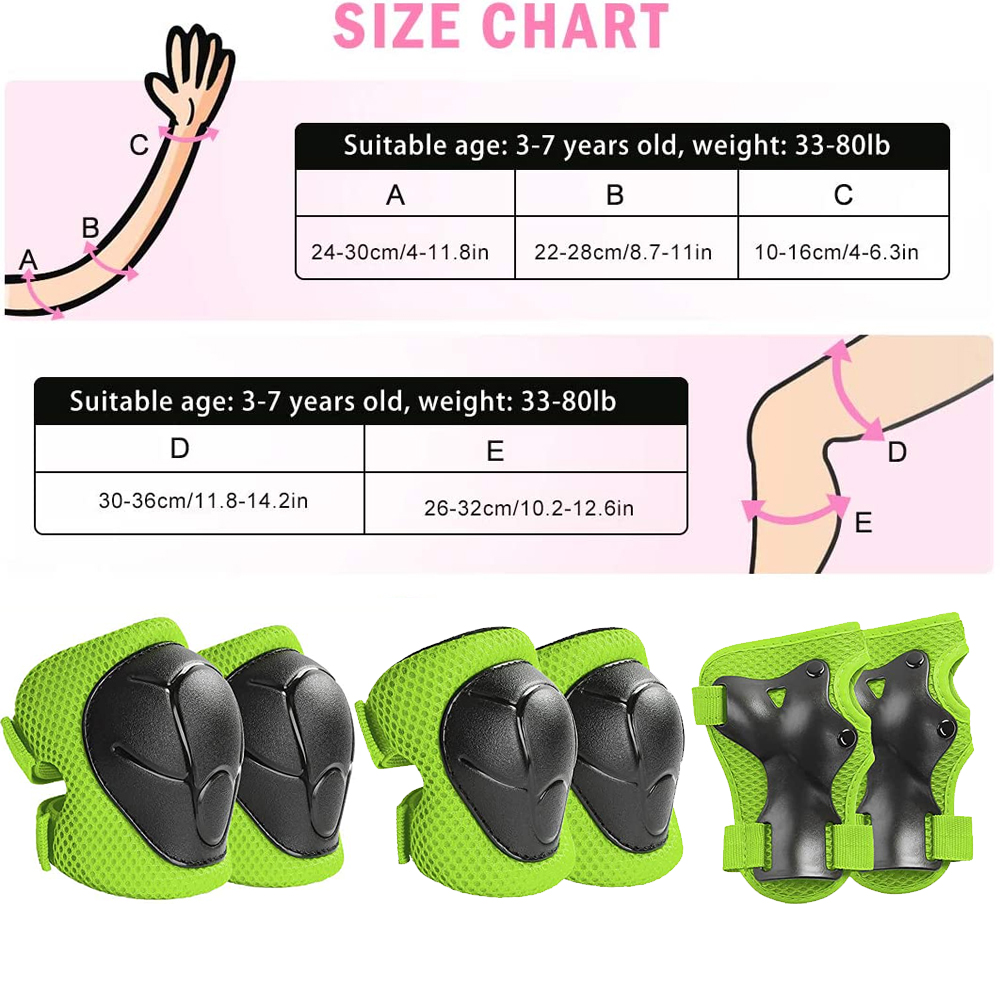 6pcs Protective Gears Set for  - Cycling Safety Gear For Kids recension och pris