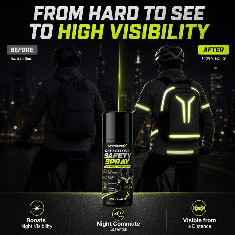 Night Reflective Safety Spray  - Cycling High Gear recension och pris