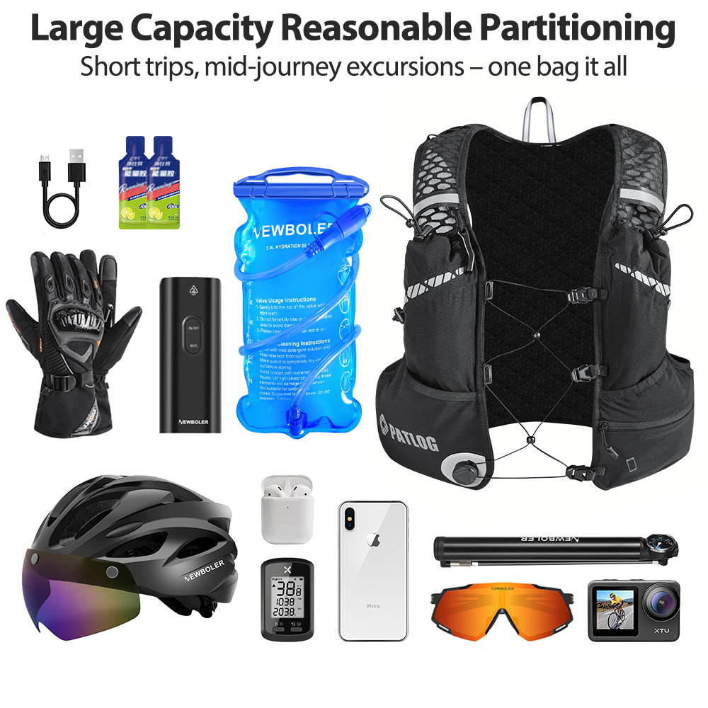 8L Breathable Hydration Vest P - Cycling Gear Backpack recension och pris